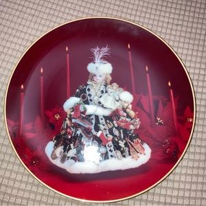 Christmas Lady First Annual Christmas Doll Plate